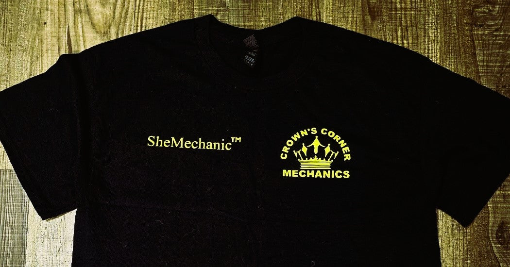 Crown's Corner Mechanics T Shirt SheMechanic™ Brand